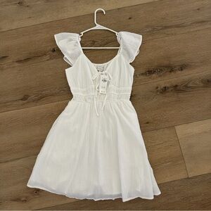 Hollister White Flowy Dress | Size Small | NWT